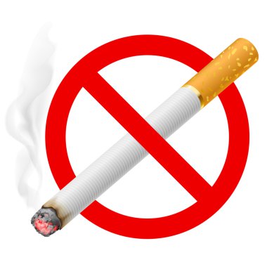 The sign no smoking clipart