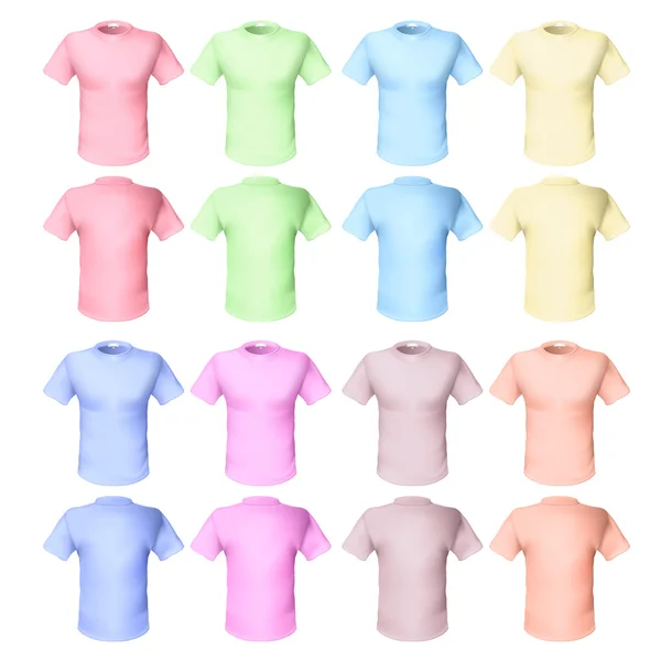 Shirts pale tones — Stock Vector
