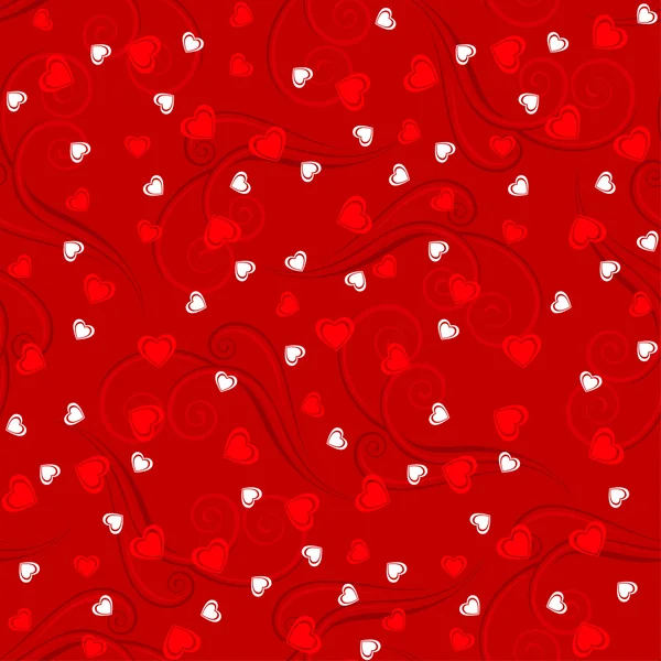 Valentine hjärtan bakgrund — Stock vektor