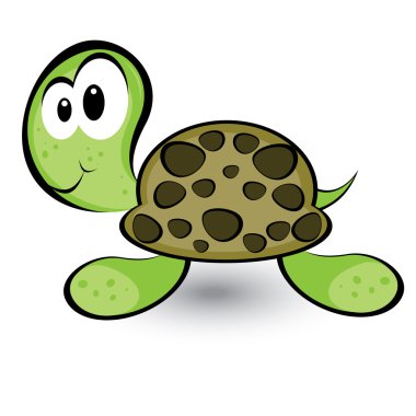 Cartoon gay turtle clipart