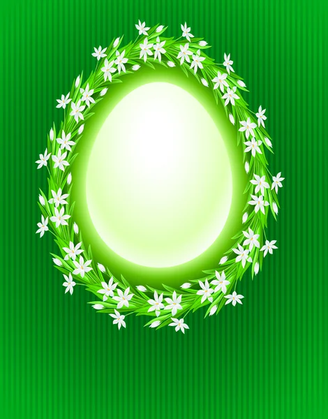 Spring egg composition — Stock Vector