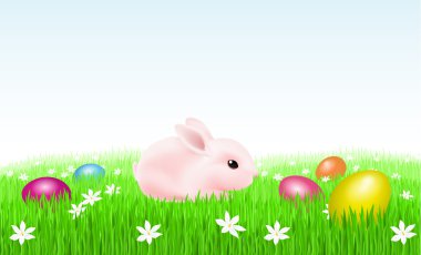 bunny Paskalya yortusu yumurta