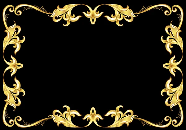 Abstract Gold Frame. — Stock Vector