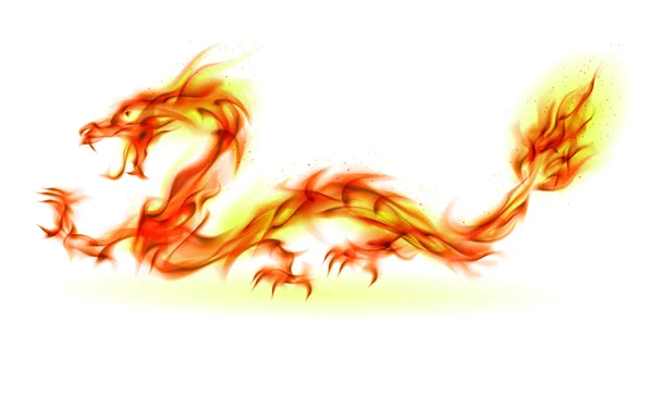 Dragón de fuego — Foto de Stock