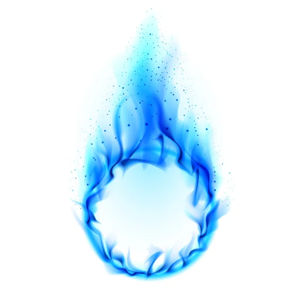 火の青色のリング — ストック写真