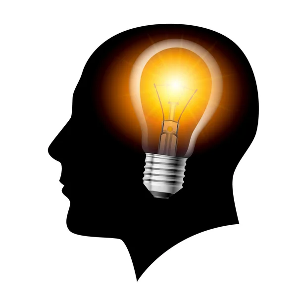 Ideias criativas conceito lâmpada —  Vetores de Stock