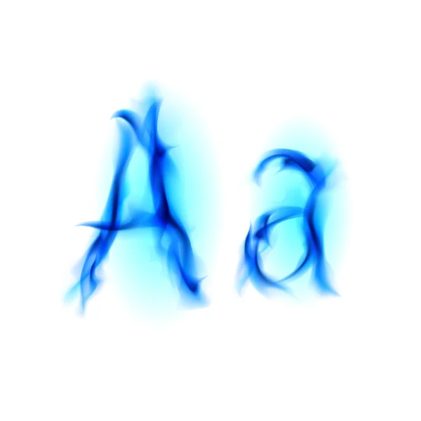 Fiery font. Letter A — Stock Photo, Image