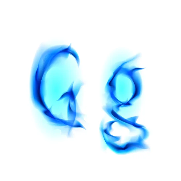 Огненный шрифт. Буква G — стоковое фото