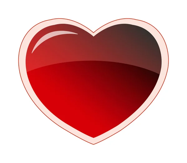 赤いバレンタイン ハート — ストック写真