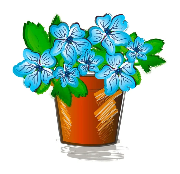 Kwiaty rysowane ręcznie — Zdjęcie stockowe