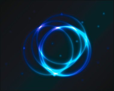 colorful glowing circle background.