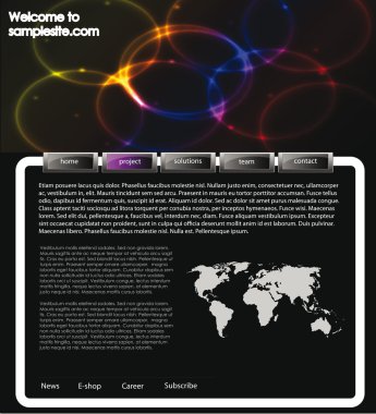 Web site design template 64 clipart