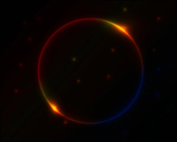 Colorful glowing circle background. — 图库照片