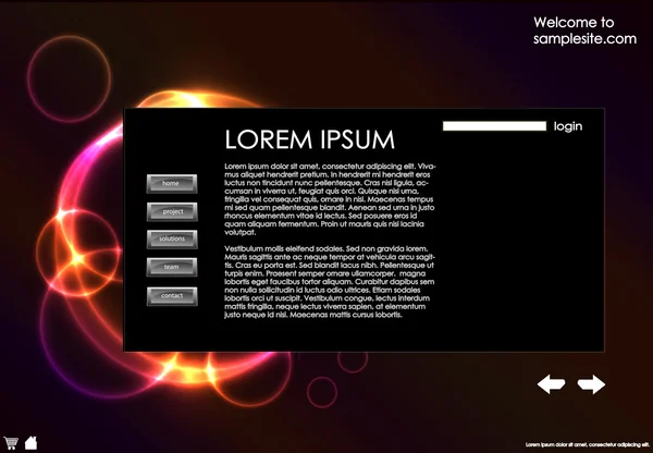 Plasma webbmallen — Stockfoto