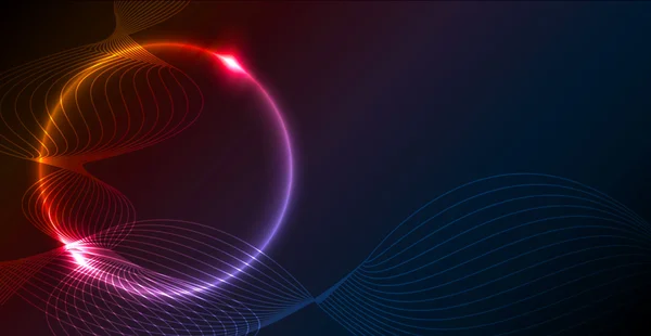 Nice colorful glowing circle abstract background — Φωτογραφία Αρχείου