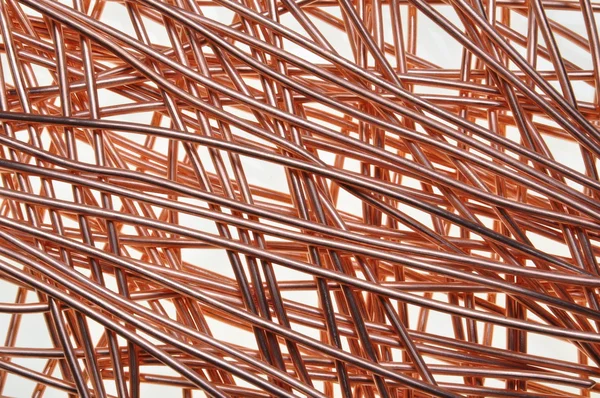 Copper wire intelligent network — Stock Photo, Image