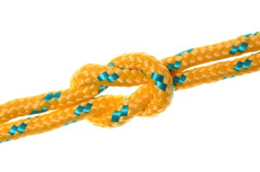 Rope and knots yellow clipart