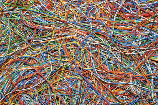 Barevný kabel — Stock fotografie
