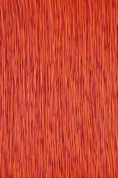 Kolorowy sieciowy kabel czerwony pomarańczowy — Zdjęcie stockowe