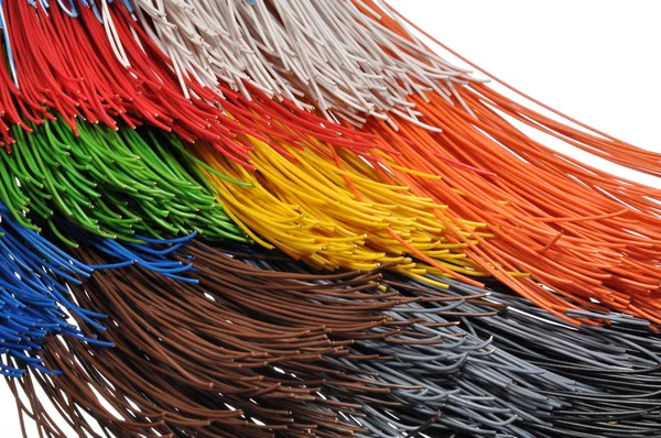 Pacotes de cabos em redes de banda larga — Fotografia de Stock