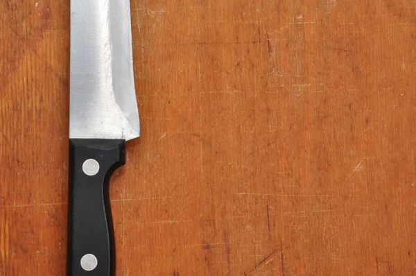 Rzeźnik z nożem — Zdjęcie stockowe