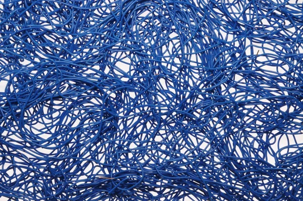 Blauwe kabels — Stockfoto