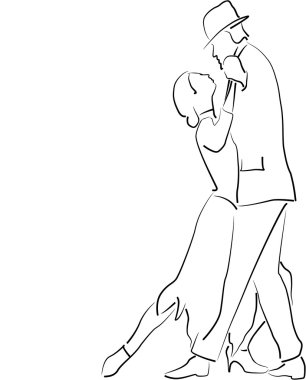 Tango romance clipart