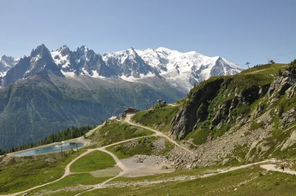 stock image Mountain trail in alps