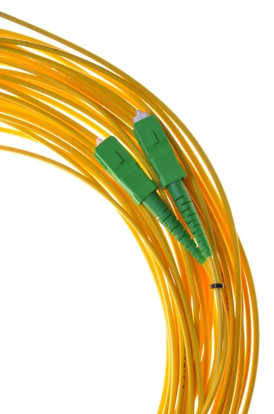 SC/APC optical fiber connectors — Stock Photo, Image