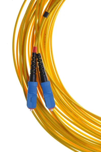 Sc/Pc 光纤连接器 — 图库照片