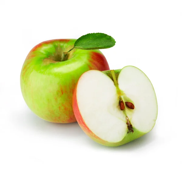 Fresh apple with half — Stock Photo, Image