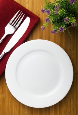 White plate clipart