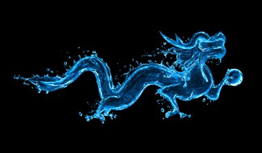 Water dragon clipart