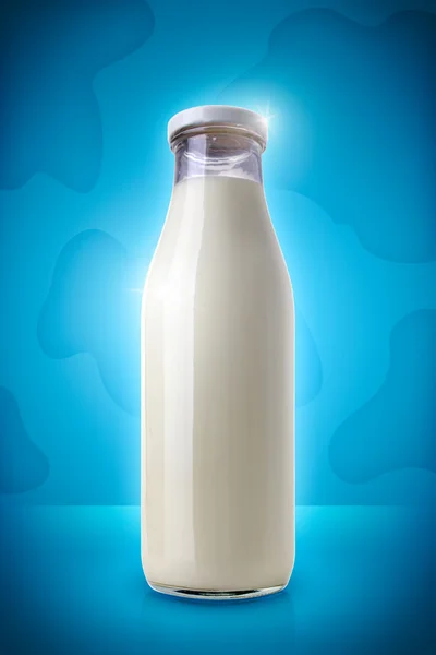 Botella de leche Fotos de stock libres de derechos