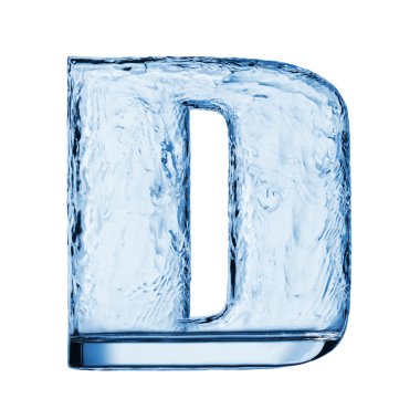 Alphabet of water clipart