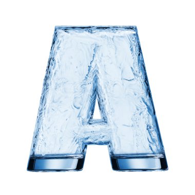 Alphabet of water clipart