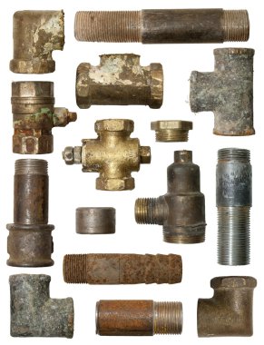 Pieces of pipe clipart