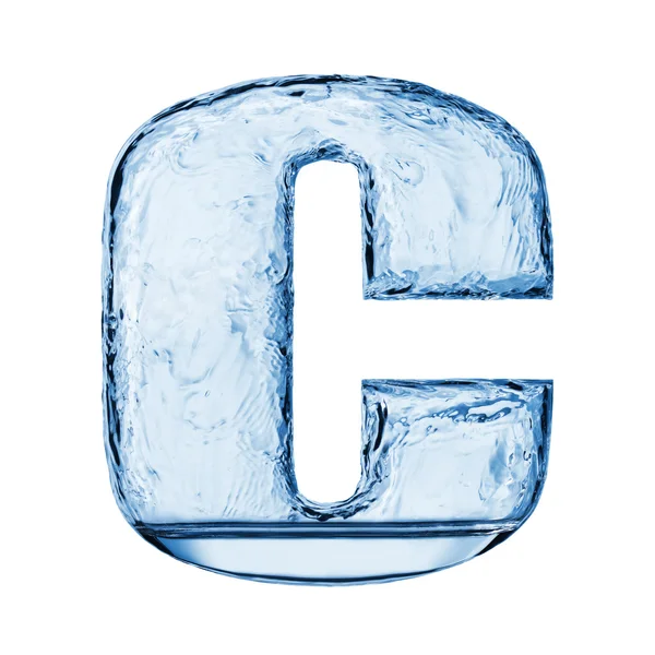 水のアルファベット — ストック写真