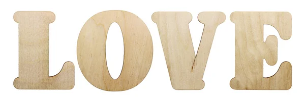 Slovo dřevěných písmen — Stock fotografie