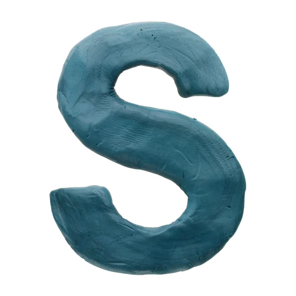 Letter out of plasticine — Stock Photo, Image