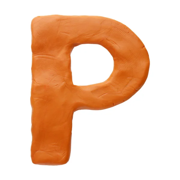 Letter out of plasticine — Stock Photo, Image