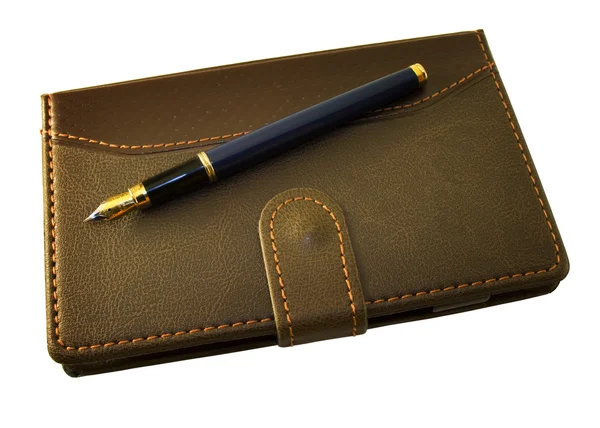 Pen și notebook — Fotografie, imagine de stoc