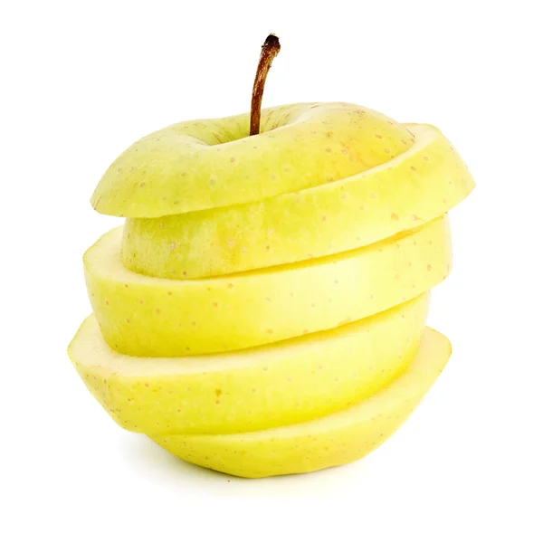Скибочками яблук — стокове фото