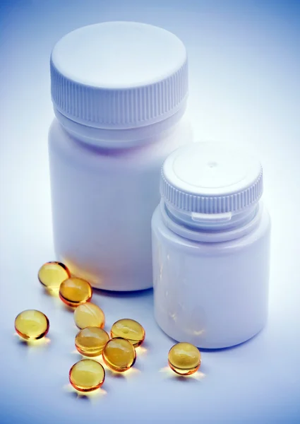 Piller av c-vitamin — Stockfoto