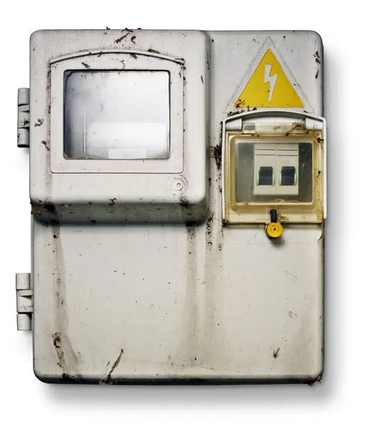 Vecchio pannello di controllo elettronico — Foto Stock