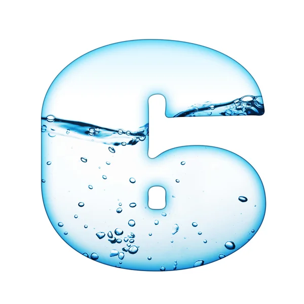 Letter of water — Stock Photo, Image