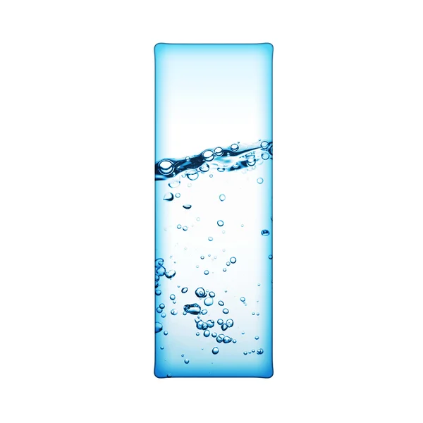 Letra de água — Fotografia de Stock