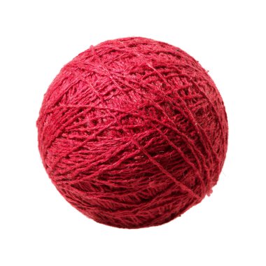 Red ball of yarn clipart