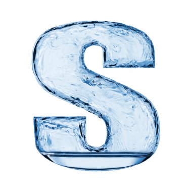 Letter from the water clipart