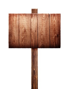 Old wooden signpost clipart